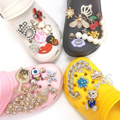 China New Arrival Metal Charm Metal Animal Croc Spring Metal Shoe Charm Eco-friendly Design For Clog Shoe Decoration for sale