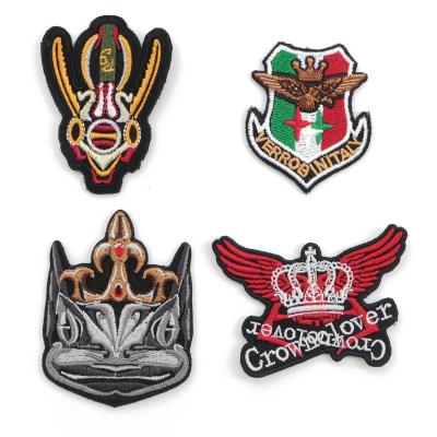 China Wholesale 3D Custom Personalized Logo Design Sew Embroidery Badge Iron On Embroidery Patches For Apparel for sale