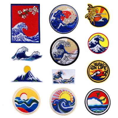 China Viable Custom Embroidered Badge Logo Embroidered, Sew On Embroidery Patches For Apparel for sale