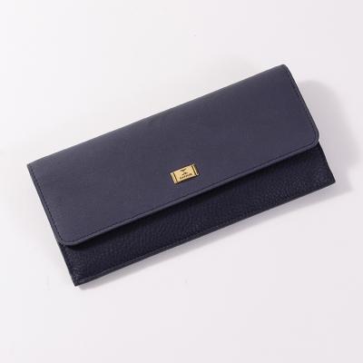 China Low Price Fashion Cowhide Shield High Quality Custom Leather Women's Bifold Wallet for sale