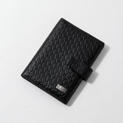 China Factory Custom Logo RFID Canton Luxury Leather Simple Card Holders Clip Passport Holder Passport Wallet For Men for sale