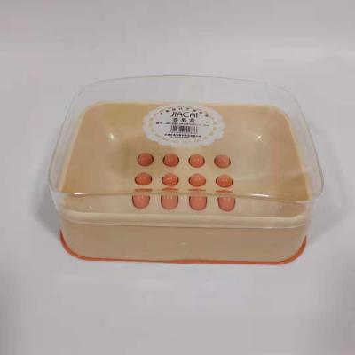 China Orange Viable Transparent Large Travel Square Soap Container Sleeve Box for sale