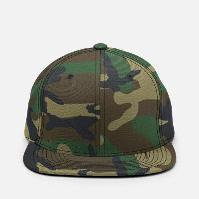 China COMMON Camouflage Camouflage Mesh Brim Snapback Hat Cheap Custom Embroidery Flat for sale