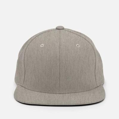 China Custom Plain COMMON Heather Gray Snapback Fashion Cap for sale