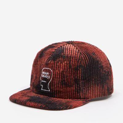 China Custom COMMON Cotton Corduroy Tie Dye Unstructured 100% Baseball Caps for sale