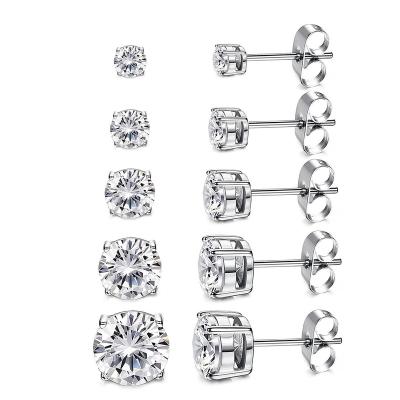 China Gold Fashion Jewelry Lab Developed 1.2 Carat Diamond Earrings Studs Price for sale