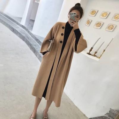 China New Arrival Women's Fashion Women's Anti-wrinkle Sleeve V Neck Elegant High Quality Half Bat Wing Women's Sweater Open Front Coat for sale