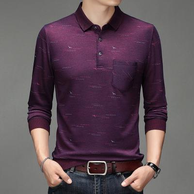 China Free Shipping Anti-wrinkle Man's Autumn Winter New Arrival Polo Neck Long Sleeve Custom Fit Shirt for sale