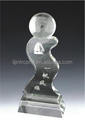 China China elegant and beautiful crystal trophy for awarding ceremony for sale