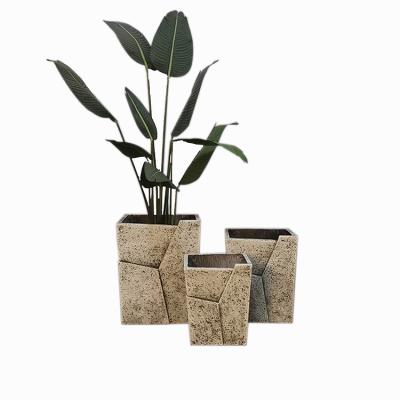 China Nordic Modern Special Widely Used Planters Garden Design Cement Outdoor Flower Pot for sale