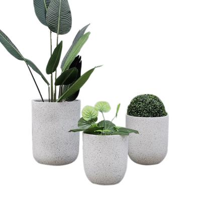 China Wholesale Customized Minimalist Concrete Planters Magnesium Mud Nursery Flower Pots From China for sale