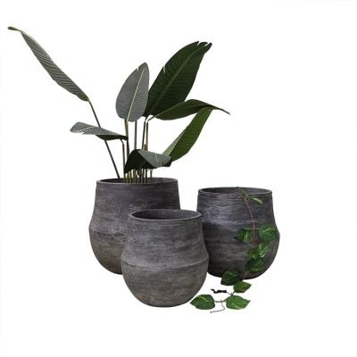 China 2021 New Chinese style traditional durable cement planter pot material home and garden design for sale