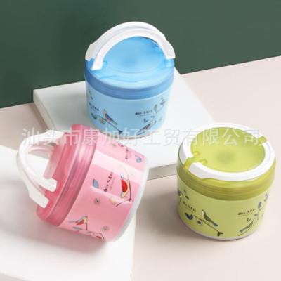 China Viable Portable Wholesales 304 Stainless Round Lunch Box Mini Cute Airtight Food Bento for sale