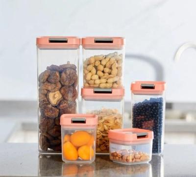 China Freshness Preservation Wholesales Customed Amazon Hot Sale 6 PACK Airtight BPA FREE Plastic Dry Food Containers Set for sale