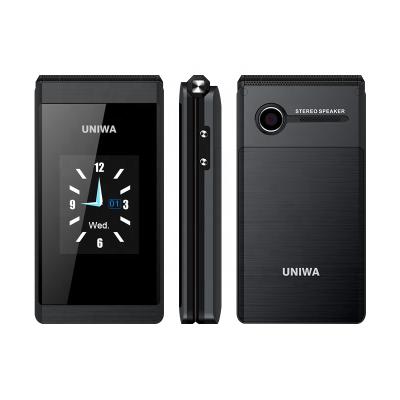 China SEND UNIWA X28 Dual Function 2.8/1.77 Inch Screen SOS Big Button Flip Mobile Phone for sale