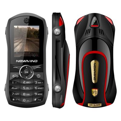 China Dual SIM Card NEWMIND F1 1.77 Inch Dual SIM Card Car Shaped Mobile Phone for sale