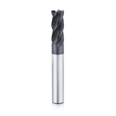 China 3-30 HRC55 Degree 4 Blade Tungsten Nose Milling Cutter Carbide Cutter CNC Coating Round Steel Cutter for sale