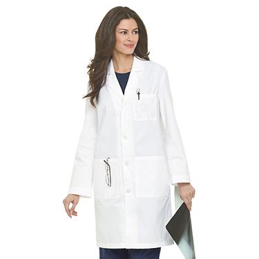 China Breathable Women's Long Sleeve Lab Coat for sale