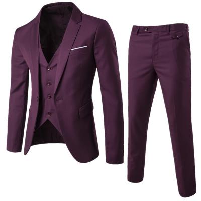 China Men's Series Classic Fit Stretch Active Suit Anti-Shrink Separate (Blazer, Vest & Breeches) for sale