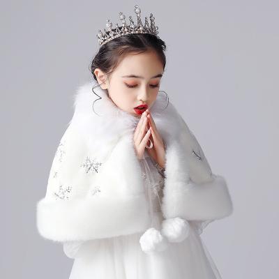 China Bridesmaid Wedding Short Tippet Stole Christmas Party Dress Costume Gift Bridesmaids Wrap Shawl Faux Fur Shoulder Cape for sale