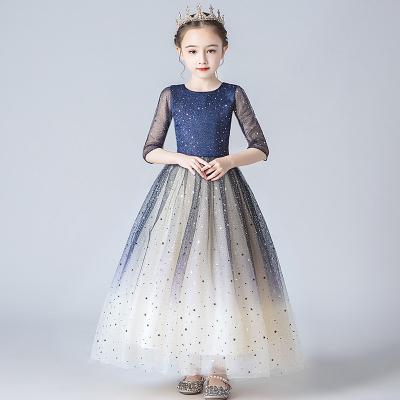 China Regular Flower Girl Dresses For 7 Years Girls Lilac Princess Dress Pageant Long Kids Tulle Prom Ball Gowns for sale