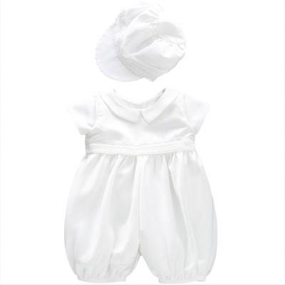 China DMFGD Breathable Baby Boy Pique Baptism With Hat Baptism Equipment Baptism Romper Baptism Cloth for sale