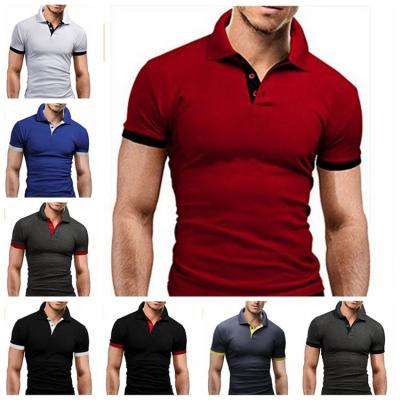 China Anti-wrinkle OEM/ODM polo custom logo men's polo shirts short sleeve polo t shirt dress shirt for men 100% cotton stand up collar plus size for sale