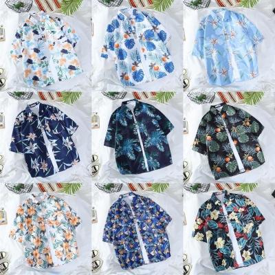 China Casual Wholesale casual comfortable breathable shirt Latest 2023 Hawaiian style men's short sleeved shirt for sale