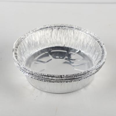 China Food Storage Customized Pan Round Disposable Aluminum Foil Non-Stick Baking Container for sale