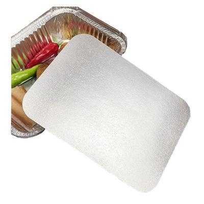 China Custom Preservation Paper Environmental Paper Cover BBQ Ready-to-eat Aluminum Foil Bowl Cover Recyclable Paper Cover for sale