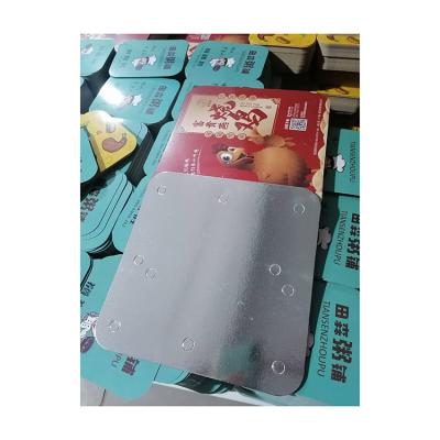 China Disposable Keeping Take Out Aluminum Foil Food Containers With Flat Board Lids for sale