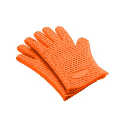 China Custom Hot Selling Oven Mitts Microwave Cooking Silicone Oven Mitts Heat Resistant Non-Slip Custom Rubber Kitchen for sale