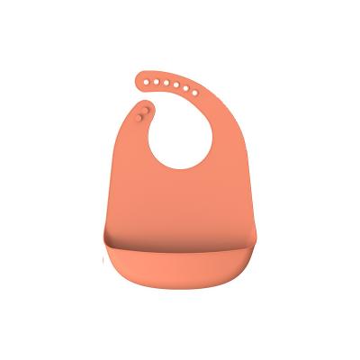 China Washable Toddler Saliva High Quality Eco-friendly Soft Feeding Pouch Custom Cute Baby Bibs Waterproof Silicone Baby Bib for sale