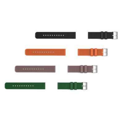 China Manufacturers of Water Resistant Supply Newest Design Silicone Watch Bands Multiple Colors Rubber Watch Strap for Smart Watch for sale