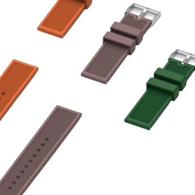 China Water Resistant Factory Direct Sales Luxury Wear-resistant Adjustable Watch Band Thin Silicone Strap for sale