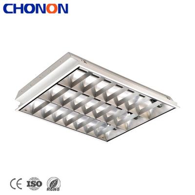 China Modern Fluorescent Price T8 Grille Light Fixture With 30W Single Parabolic Reflector for sale