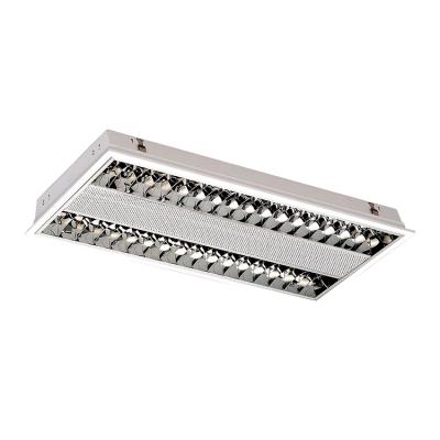 China Modern T5 14W Fluorescent Grille Light Fixture With 595*295MM Suit For LED Tube for sale