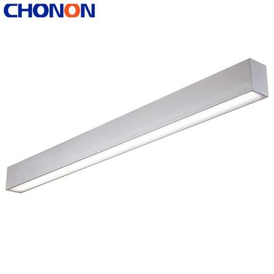 China CHONON CCC CE RoHS 1140x67x90mm LED Modern Linear Silver Lighting Pendant Light for sale