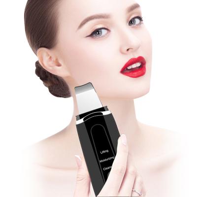 China USB Rechargeable Sonic Spatula Face Ionic Peeling Acne Treatment Professional Portable Beauty Machine Ultrasonic Ion Skin Scrubber for sale