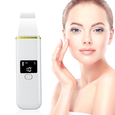 China Home Beauty Equipment Face Beauty Acne Treatment Skin Rejuvenation Facial Massage Use Ultrasonic Dead Skin Scrubber Cleaning Spatula for sale