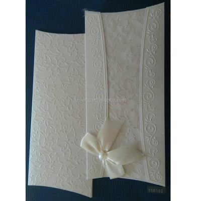 China Europe Cheap Embossed Wedding Invitations , Decorative Paper Wedding Invitations for sale