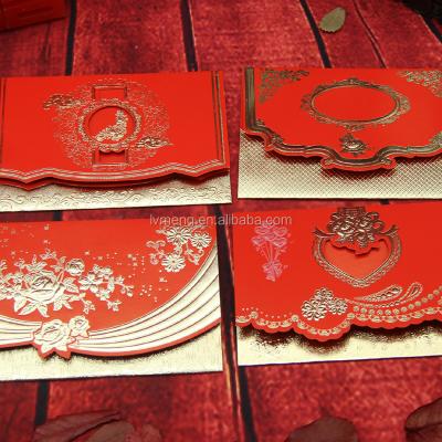 China Europe Hot Sale Hot Stamping Wedding Invitation Card Made In Yiwu At Cheap Price for sale