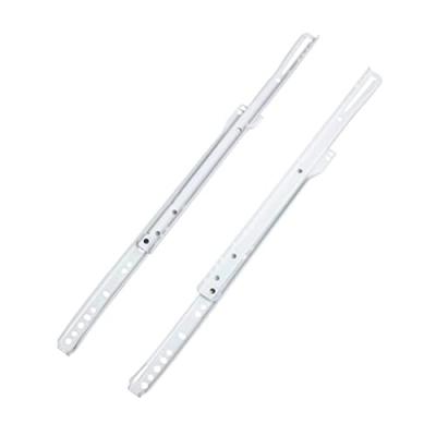 China Hoone Bottom White Coated Steel Euro Bottom Mount Haevy Duty Easy Install Soft Narrow Drawer Slide for sale