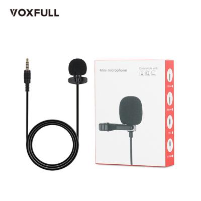 China Omnidirectional Lavalier Lavalier Microphone 3.5mm Lavalier Condenser Microphone Wired Microphone for sale