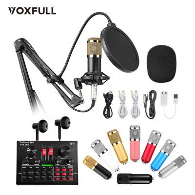 China Recording Studio Live Desktop Wired OEM Microphone Set Support Audio Interface Sound Card for sale