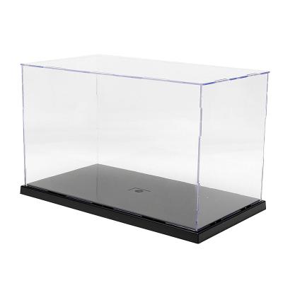 China OEM Rectangle Shape Acrylic Model Ships Display Case Eco - Friendly Box for sale