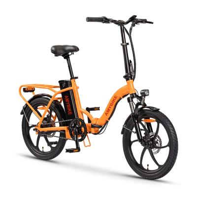 China Alloy Electric Ebike Rear Motor-Drive 36V 350W Electric Folding BIKE 20*2.125Tire for sale