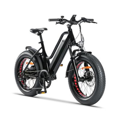 China Aluminum Alloy Electric Fat Bike Rear Motor-drive 48V 500W-750W Mountain BIKE Tire Swordfish Tube 20*4.0 Tire for sale