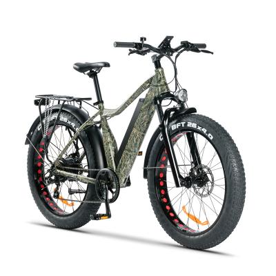 China Aluminum Alloy Electric Ebike Rear Motor-Drive 48V 750W Electric Mountain BIKE Fat Tire Spikes Tire Ice Tire for sale