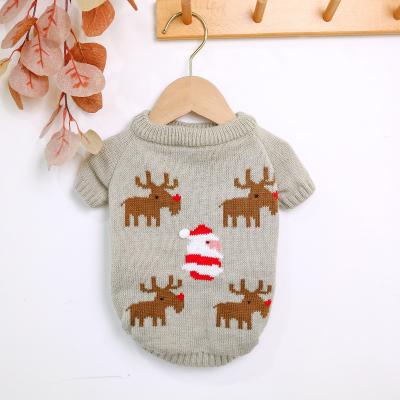 China Fadou New Viable Style For Autumn And Winter Christmas Sweater Elk Sweater Keji Clothes Bully Apparel Fadou Dog Clothes Wholesale for sale